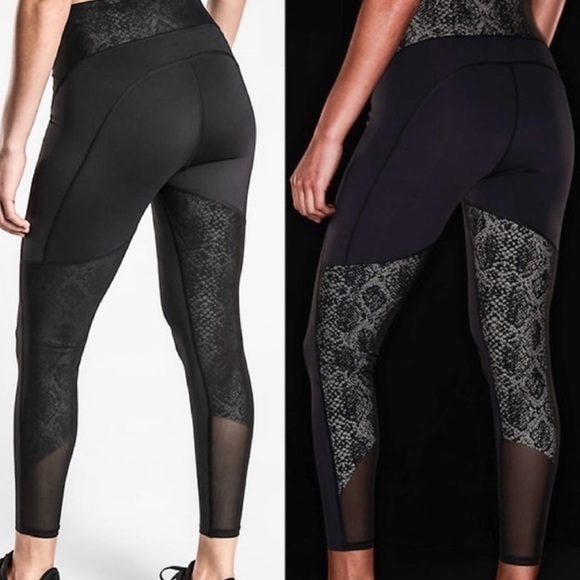 Athleta Stay Fly Reflective 7/8 Tight Black Size Small - Picture 1 of 9